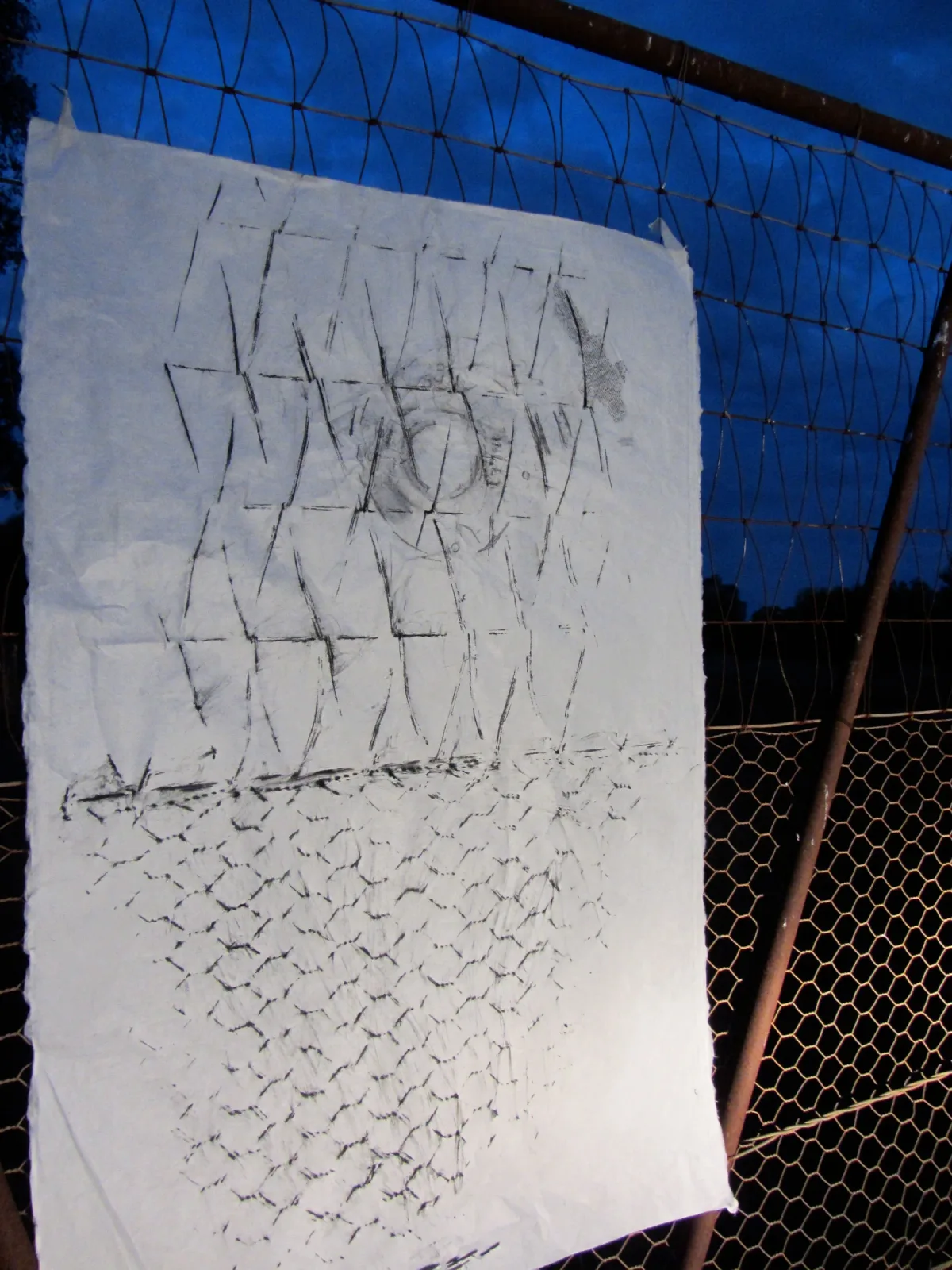 Rubbings of netting